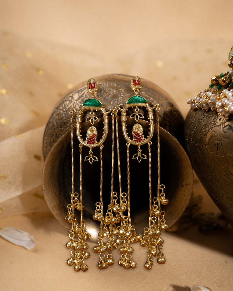 Heritage Tassel Frame Earrings