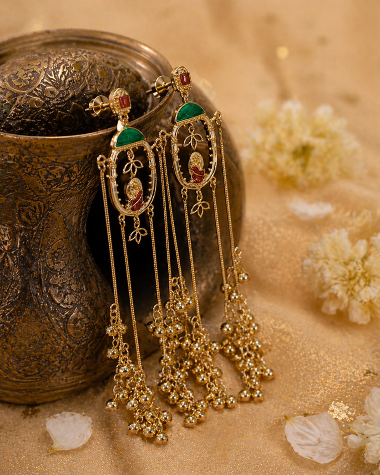 Heritage Tassel Frame Earrings