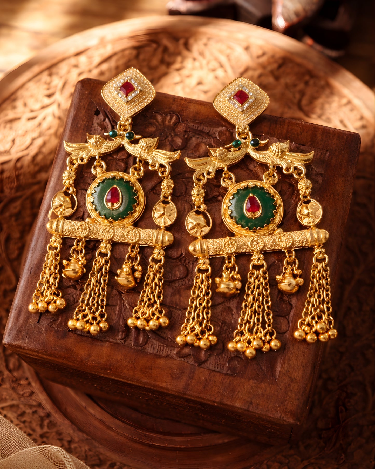 Heritage Tassel Statement Earrings