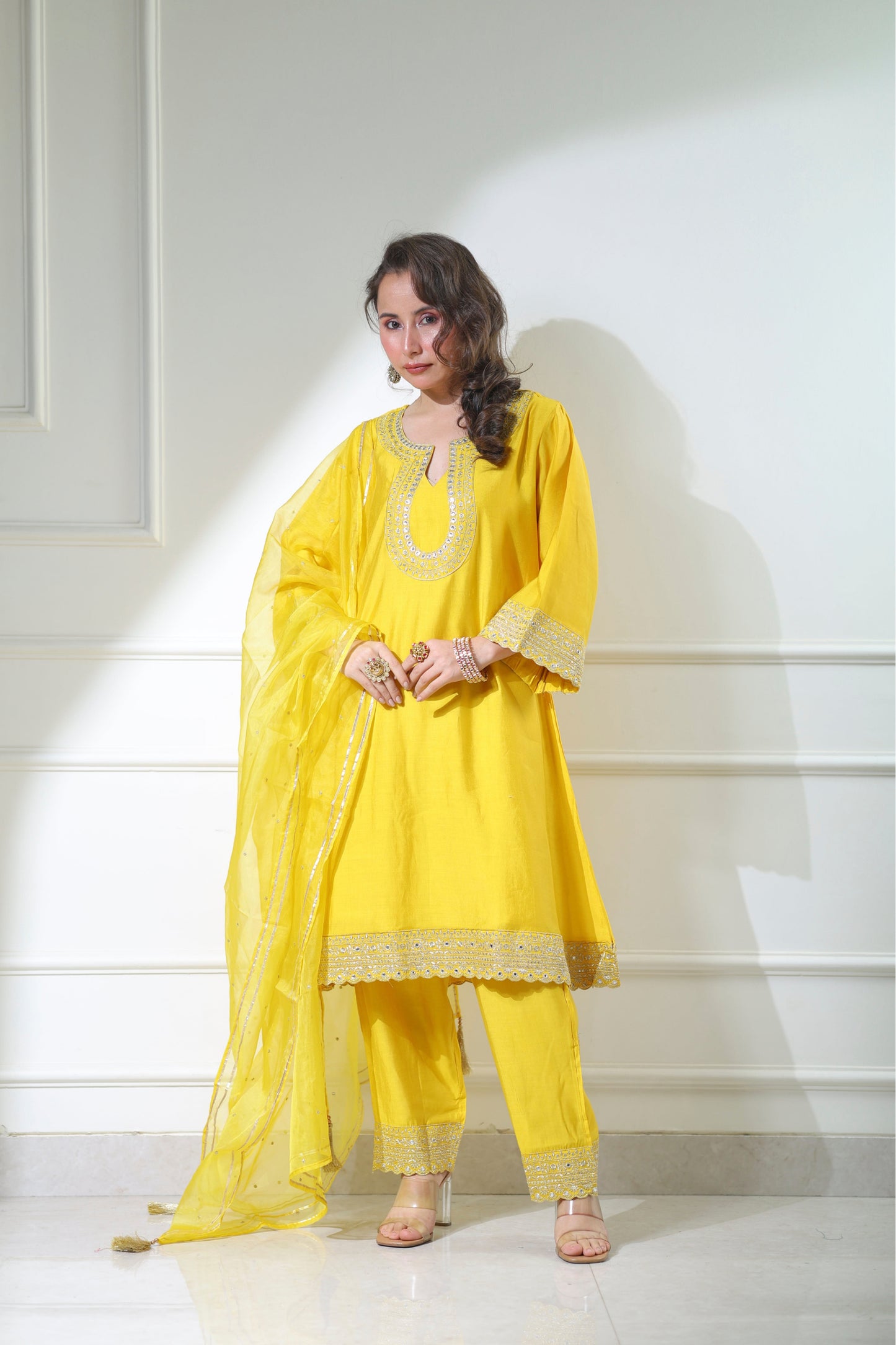 Noor Mahal Yellow Set