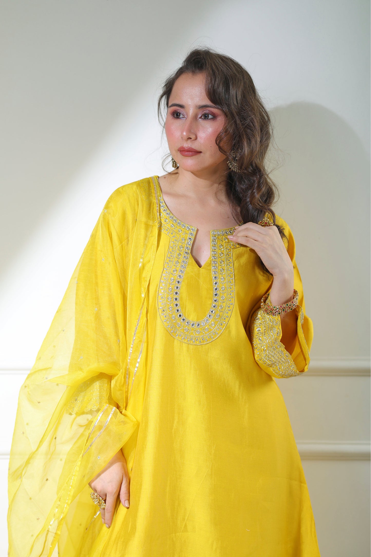 Noor Mahal Yellow Set