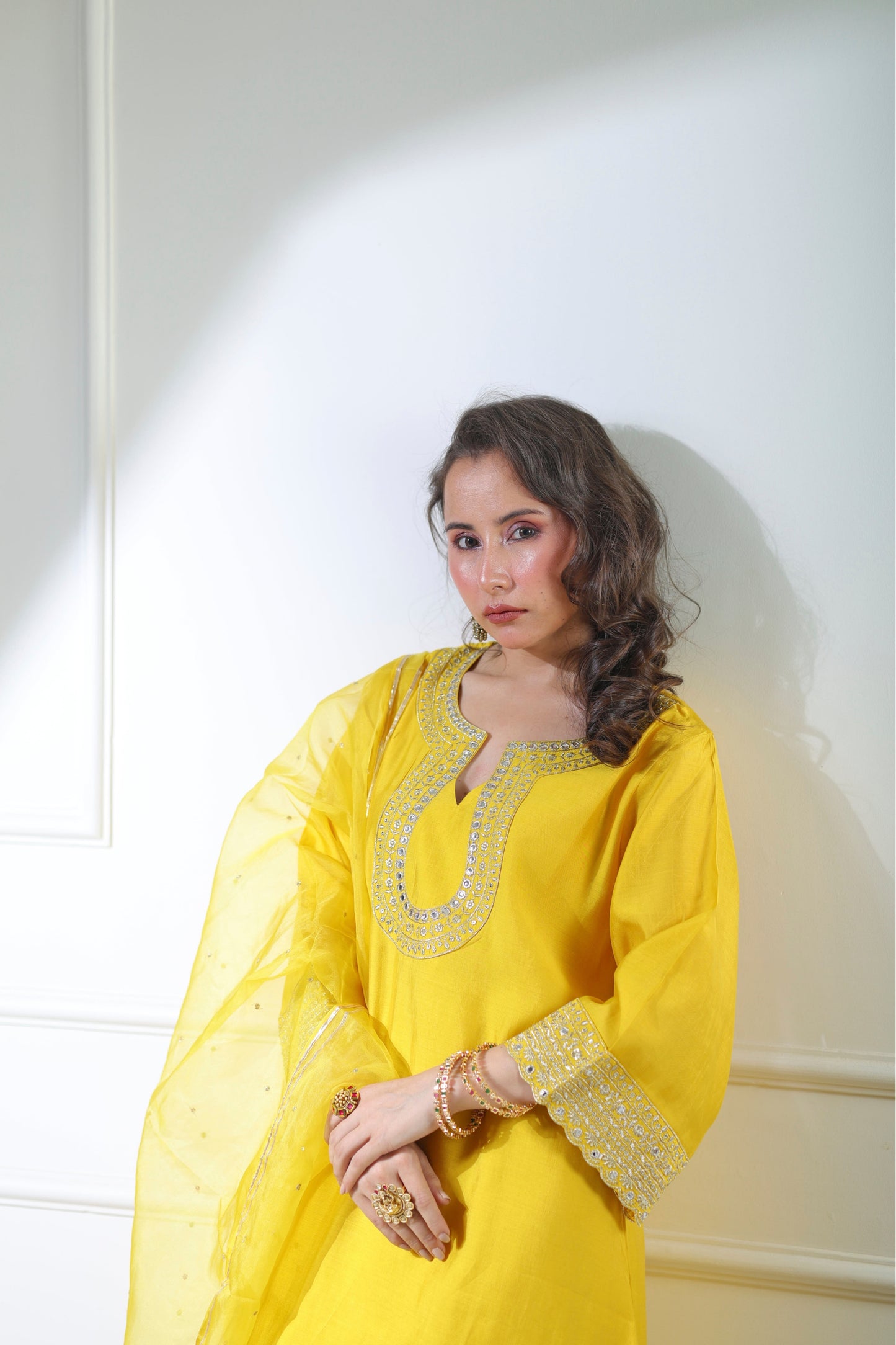 Noor Mahal Yellow Set